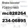 Brake booster mc828264 234-06895