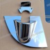 Chrome Mirror Arm Base Cover LH 2pcs For FUSO FE647 FB511 Truck Spare Parts