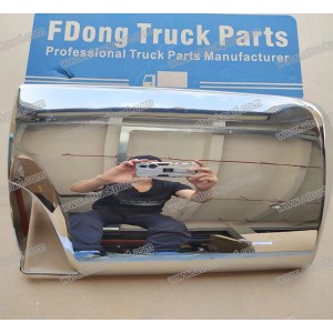 Chrome Mirror Cover Big LH For HOWO Truck Spare Parts